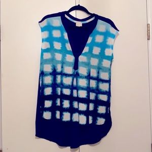 Hi-lo Tie-Dye Blouse